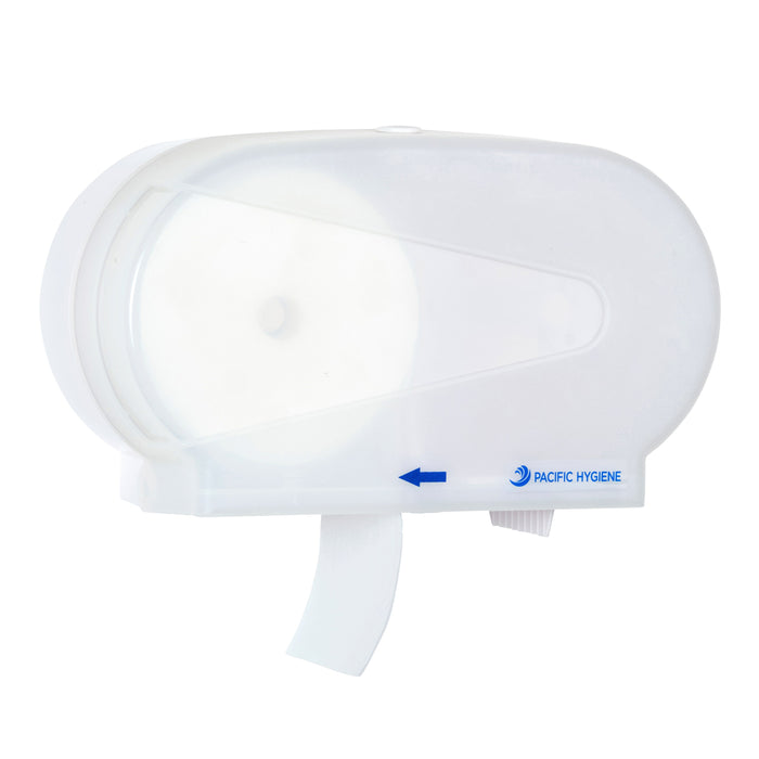Pacific D34W Mini Jumbo Toilet Roll Dispenser Double White (Takes: 580CMJ2)