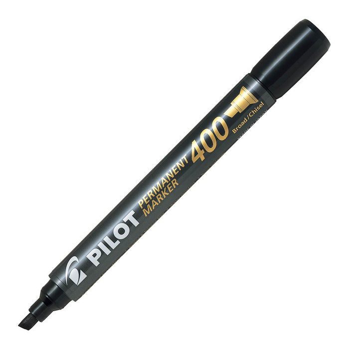 Pilot 400 Permanent Marker Chisel Tip Black 12/pkt