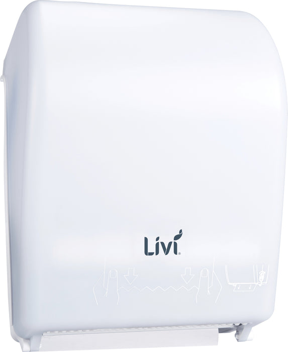 Gracefield D201 White Autcut Easy Roll Towel Dispenser (Use With Product 3451)