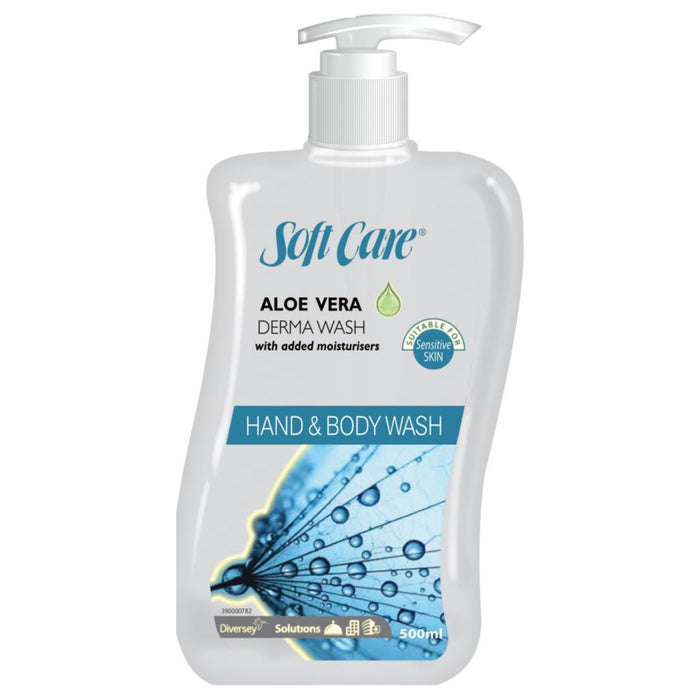 Softcare Flowing Soap Hand Pump 500ml Softcare dermawash