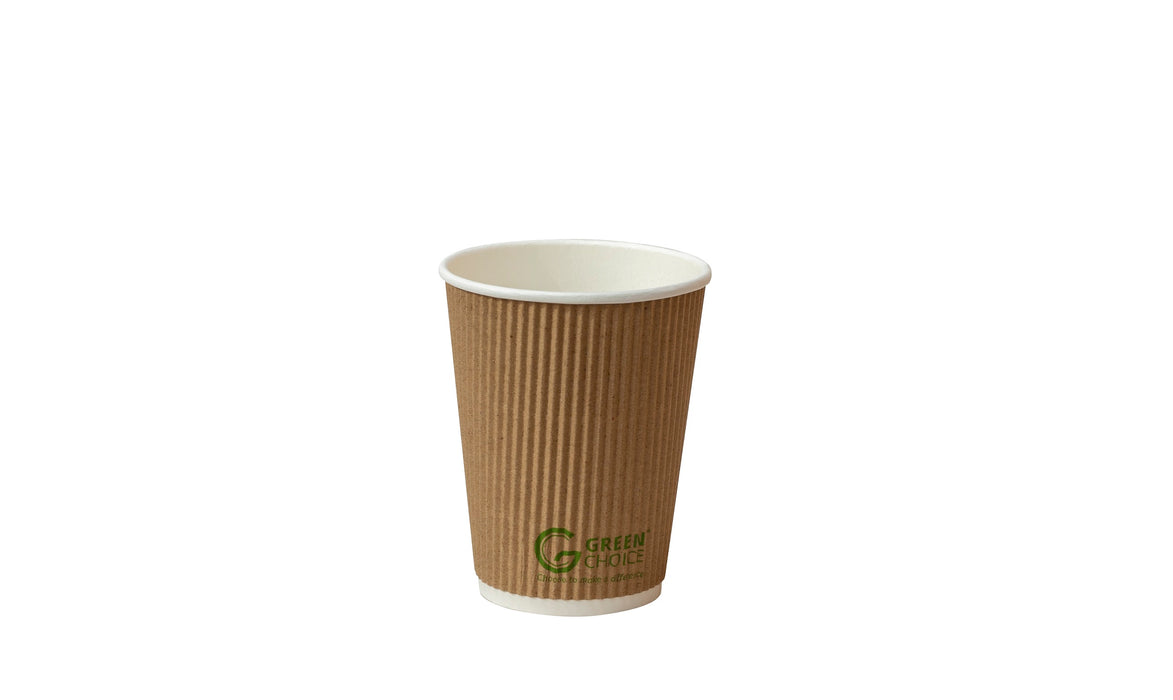 Green Choice Ripple Wall Cup PLA 12 Ounce 500/ctn