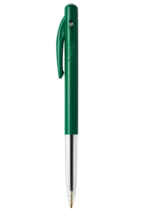 Bic Clic Ballpoint Pen Medium Green 10/pkt
