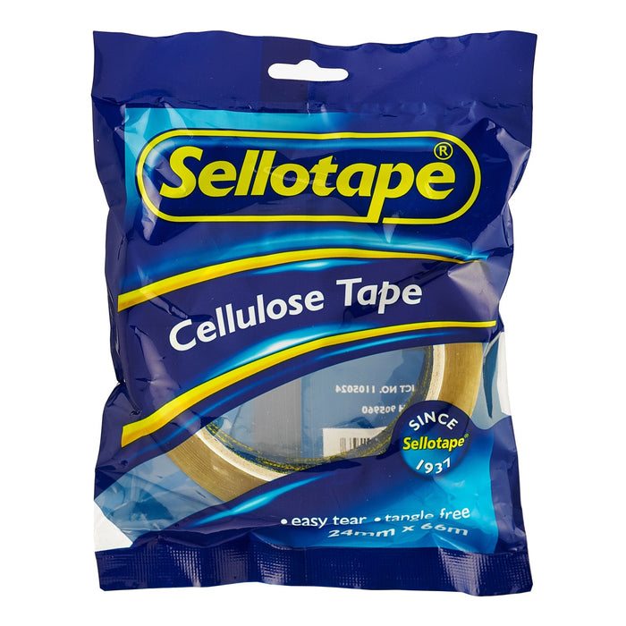 Sello 1105 Cellulose Tape 24x66m 6/pkt 6 pkts/ctn