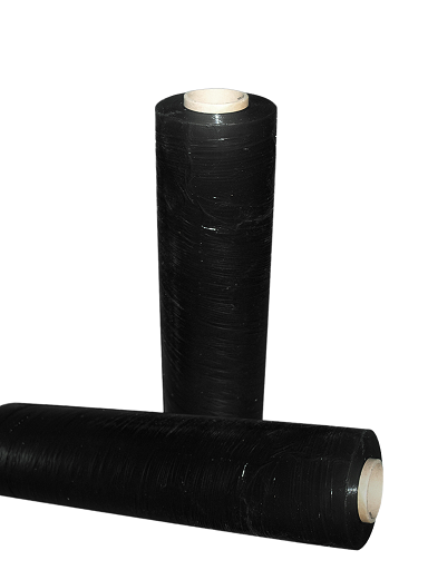 EBH0003 Blown Hand Pallet Wrap 450x400x17mu Black