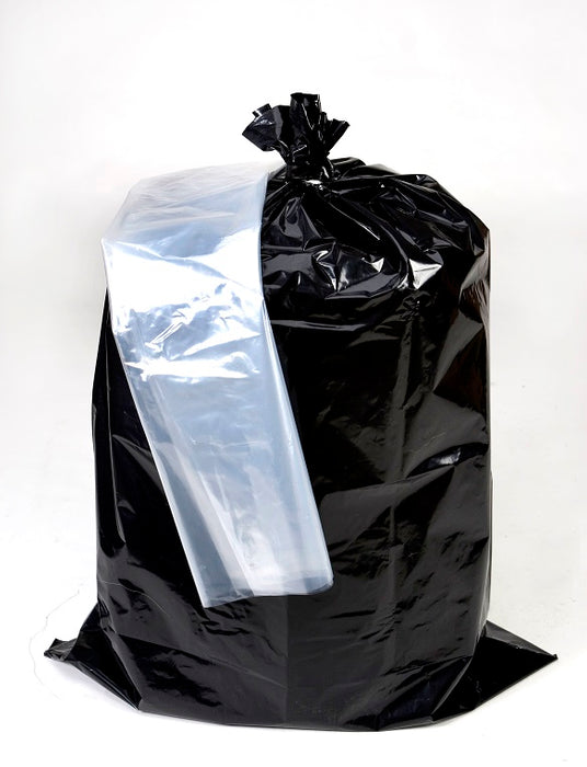 Extruder Rubbish Bin Liners 780x1200mm 70mu Black 175/ctn