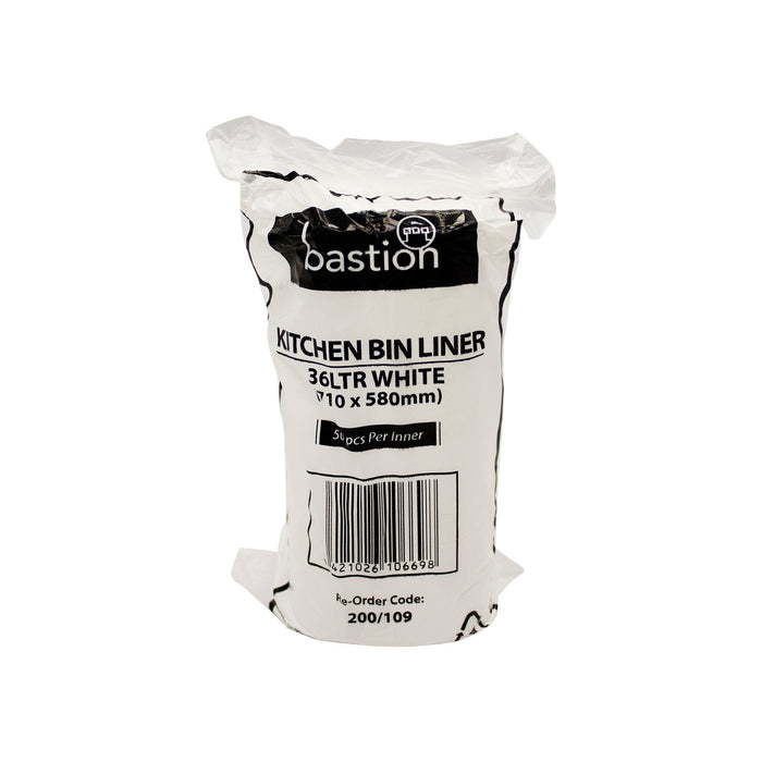 Unipak 200/109 36 litre Kitchen Tidy Liner 580x710mm 50/roll 24 rolls/ctn