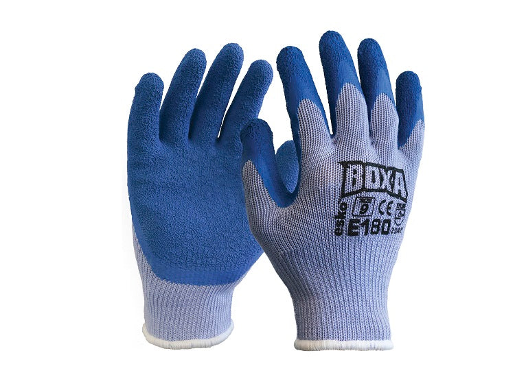 Esko Boxa E180 Blue H/D Crinklecoat Latex Glove Size Lge (9)