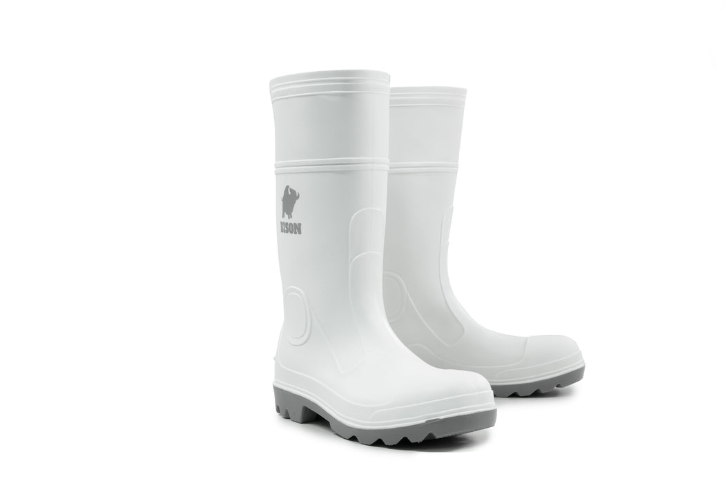 Gumboot Mohawk PCV/Nitrile Food Industry Safety White/Grey Size 6
