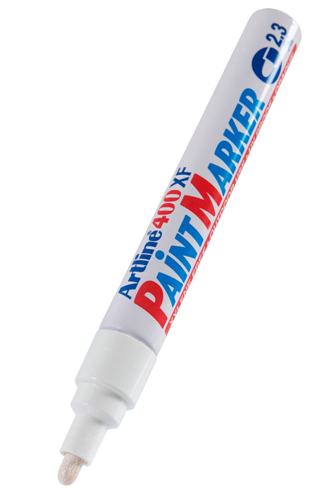 Artline 400 Paint Marker Medium Bullet Tip White 12/pkt