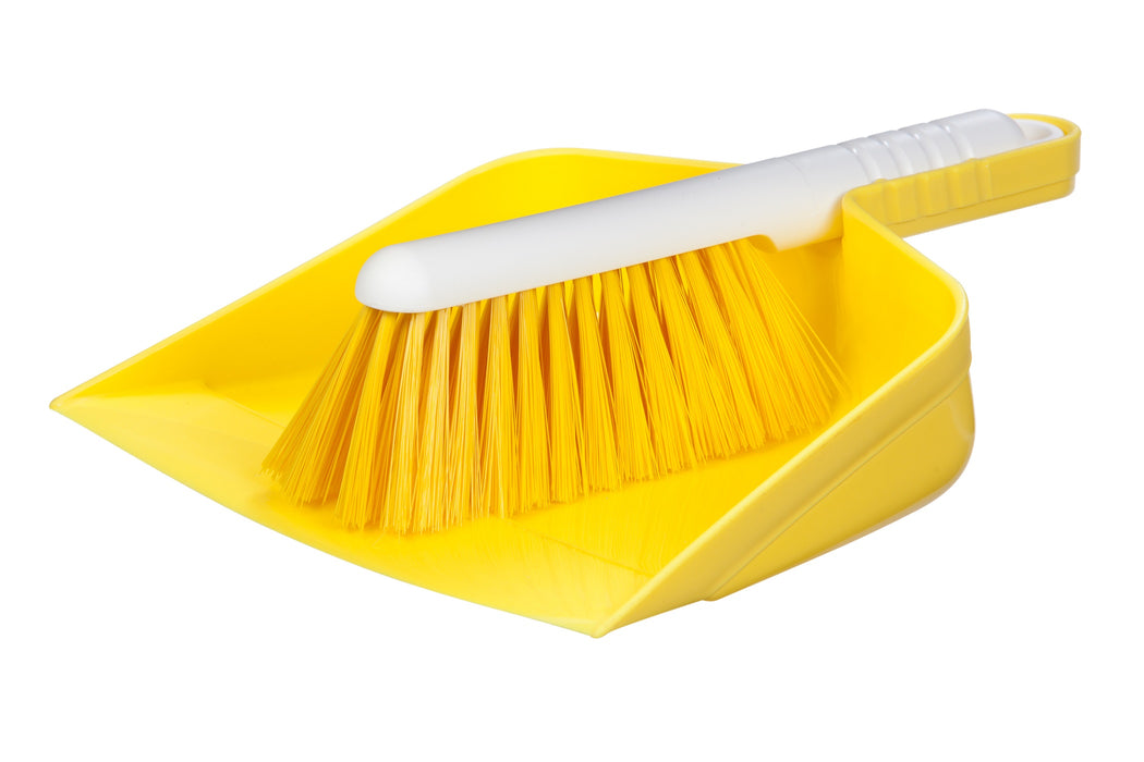 Hygiene Brush & Pan Set Yellow (HACCP Compatible)