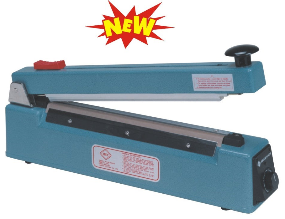 Hand Operated Impulse Heat Sealer With Cutter 300mm
