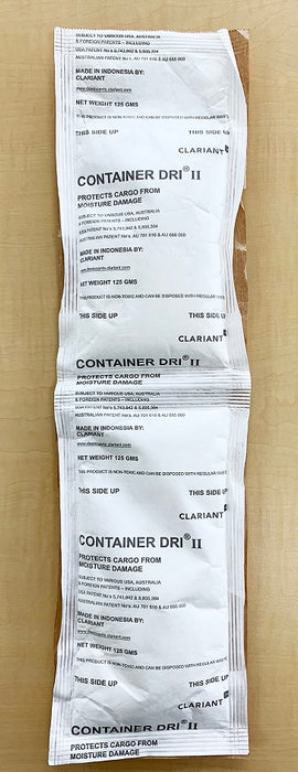 Container Dry II Desiccant 2x125g Strip Adhesive 36 Units of 2x125g/ctn