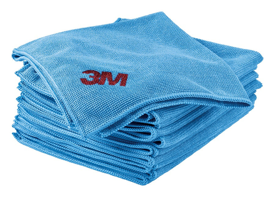 SQ21S Microfibre Cloths 36x36cm Blue 10/pkt 5 pkts/ctn