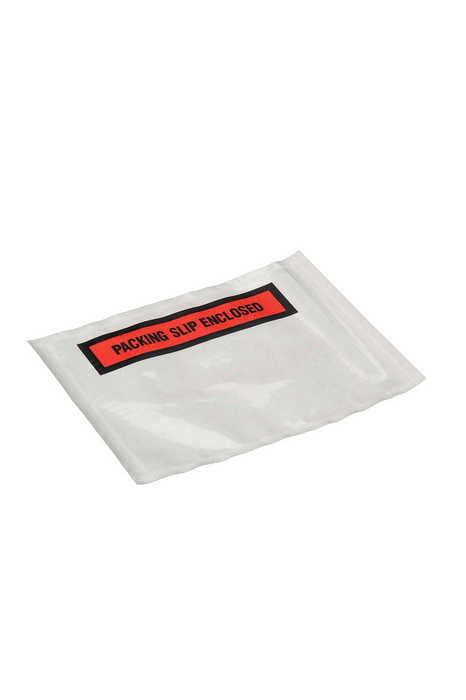 Red Panel Lopes "Packing Slip Enclosed" 115x150mm 1000/box