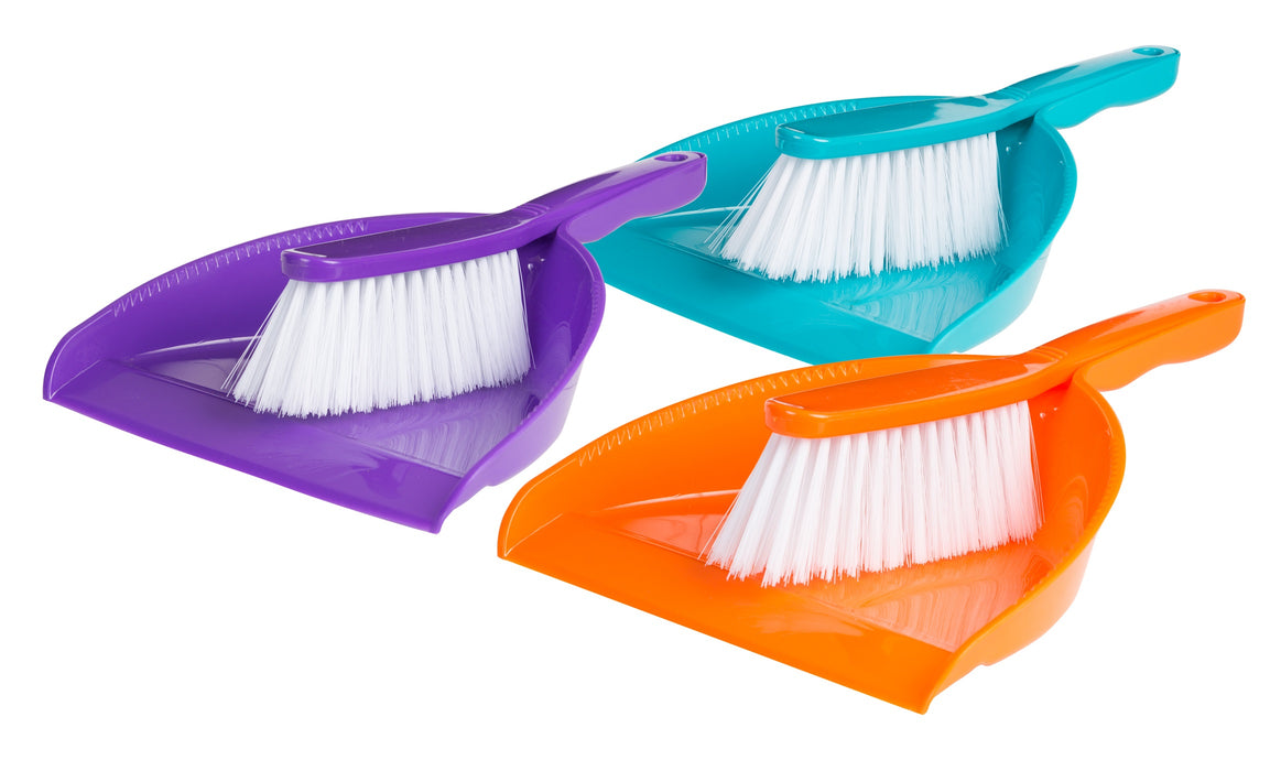 Plastic Budget Brush & Dustpan Set