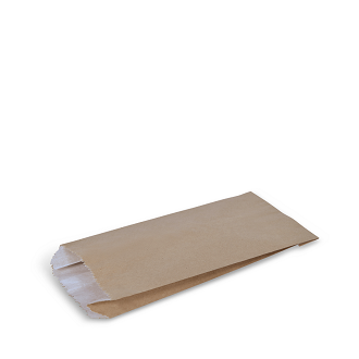 No. 3 Greaseproof Satchel Bags 2 Ply Brown 248X115X48mm 250/ctn
