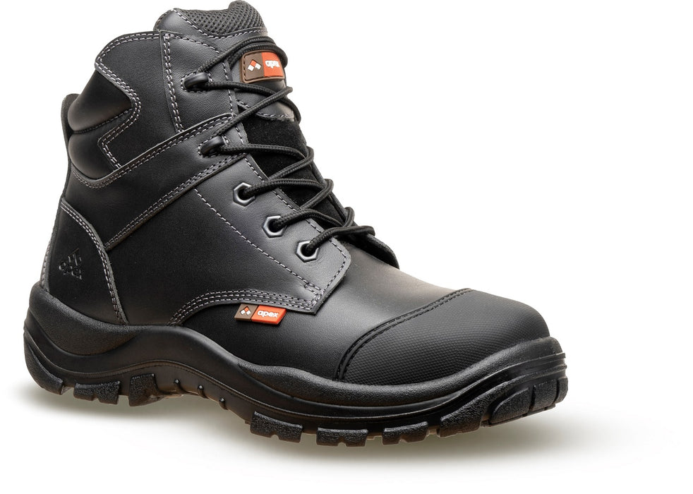 Apex Hamilton Pro Lace Up Safety Boots Size 8 UK Black