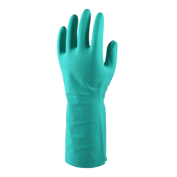 Lynn River Ultra Super Nitrile Glove Green Size 11 2XL Flock Lined EN388 USFDA   EN3743  12pairs/pkt 144pairs/ctn
