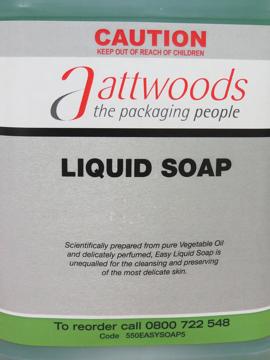 Attwoods Liquid Soap 5 Litre 4/ctn