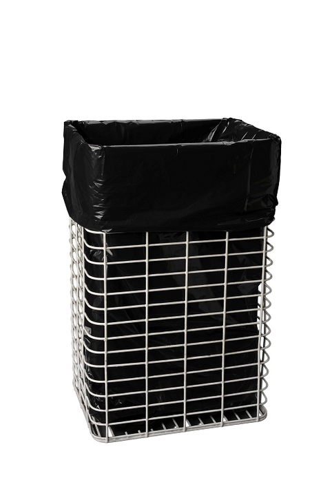 Tear Off Tie Rubbish Bags 420x210x900mm 35mu Black 50/pkt 500/ctn