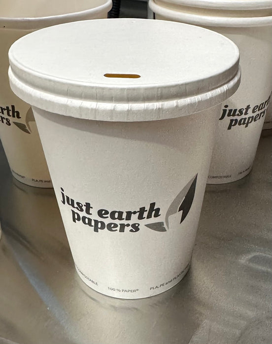 Just Earth Papers Hot Cup 12oz PLA & PE Free 500/ctn