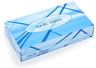 Pacific DF100 Deluxe Facial Tissues 2ply 100/pkt 48 pkts/ctn