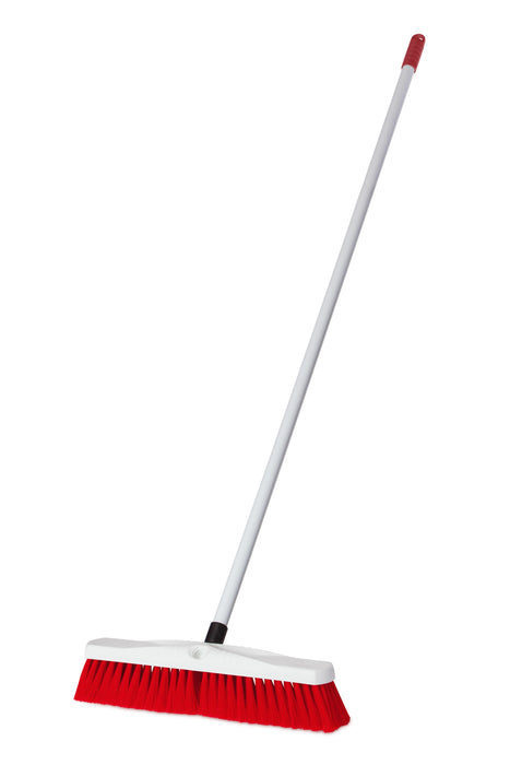 Hygiene Platform Broom Head & Handle 450mm RED HACCP Compatible AN115RC