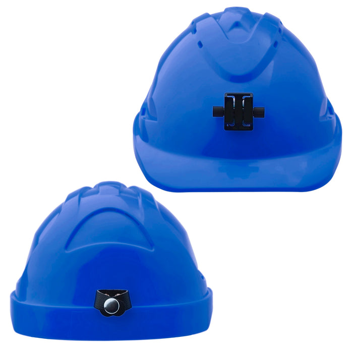 ProChoice V9 Vented Hard Hat with Ratchet Harness Blue