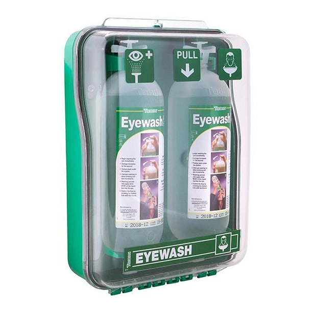 Tobin Eyewash Dust Protected Cabinet 2 x 1L Bottles