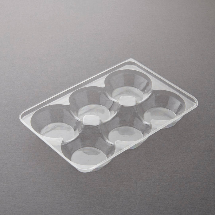 6 Tart Tray Clear BC23 PET 225x150x27mm 400/ctn