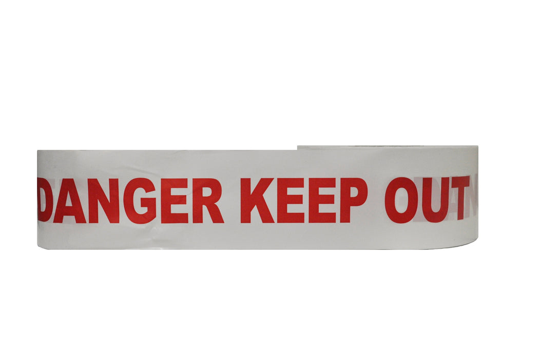Printed Barrier Tape "Danger Keep Out" Non Adhesive 100x300m Black on Red