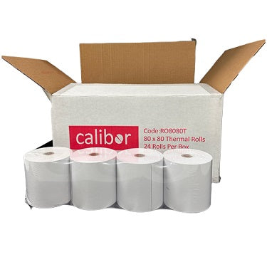 Calibor Thermal EFTPOS Rolls 80x80mm 24 rolls/box