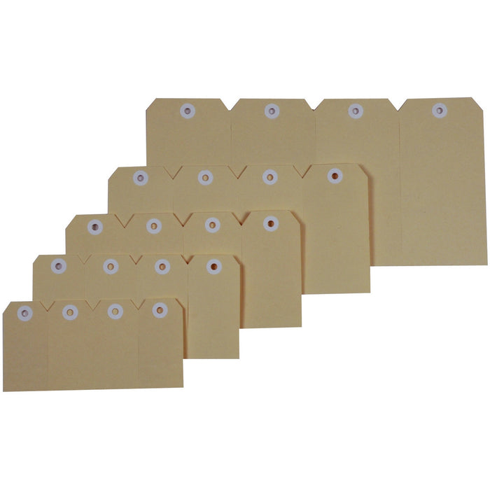 No.1 Shipping Tags 70x35mm Buff 1000/box