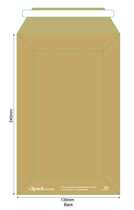 R3 Paper Courier Bag DLE 135 X 240mm 100/pack