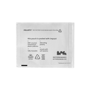 POLLAST!C Labelopes 100% Recycled Ocean Bound Plastics 150x230mm Self Adhesive Recycle with Soft Plastics 500/box