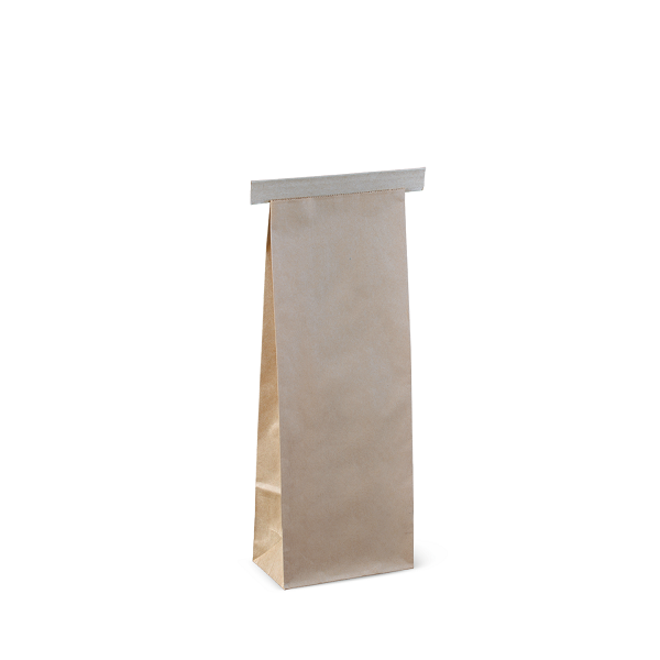Detpak Retail Tin-Tie Bags 500g 275x100x60mm Brown 500/ctn