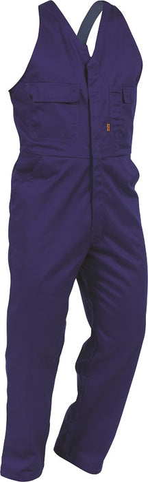 Argyle Polycotton Easy-Action Overalls Size 12 Royal Blue