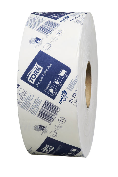 Tork 2179142 Universal Jumbo Toilet Rolls 9cmx600m 1ply 6/bdl