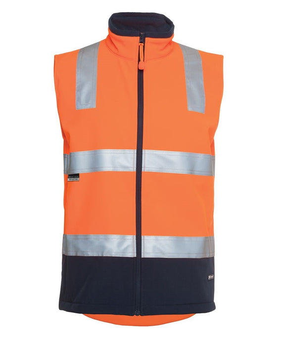 6D4LK Hi Vis  D+N Water Res Vest Orange/Navy Size L