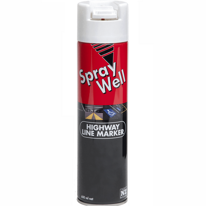 Damar Line Marking Paint 600ml USD Fan Wide White  12/ctn