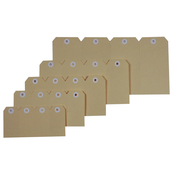 No.6 Shipping Tags 134x67mm Buff 1000/box