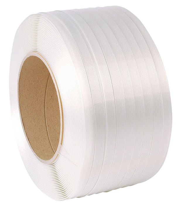 Corded Polyester Strapping 19x500m System 2/ctn Breaking Strain 960kg 200mm Diameter Core  90 rolls/pallet