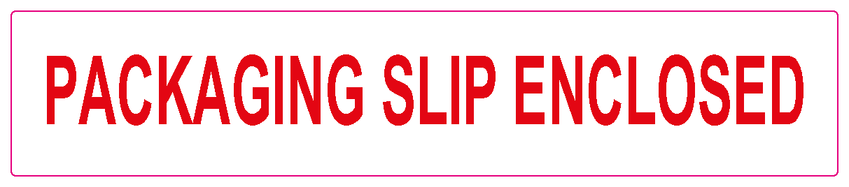 Dispenser Shipping Labels "Packing Note Enclosed" 30x150mm Red On White 250/pkt