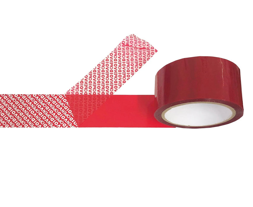 Pomona S601 Red Tamper Evident Tape 48x50m 12/ctn